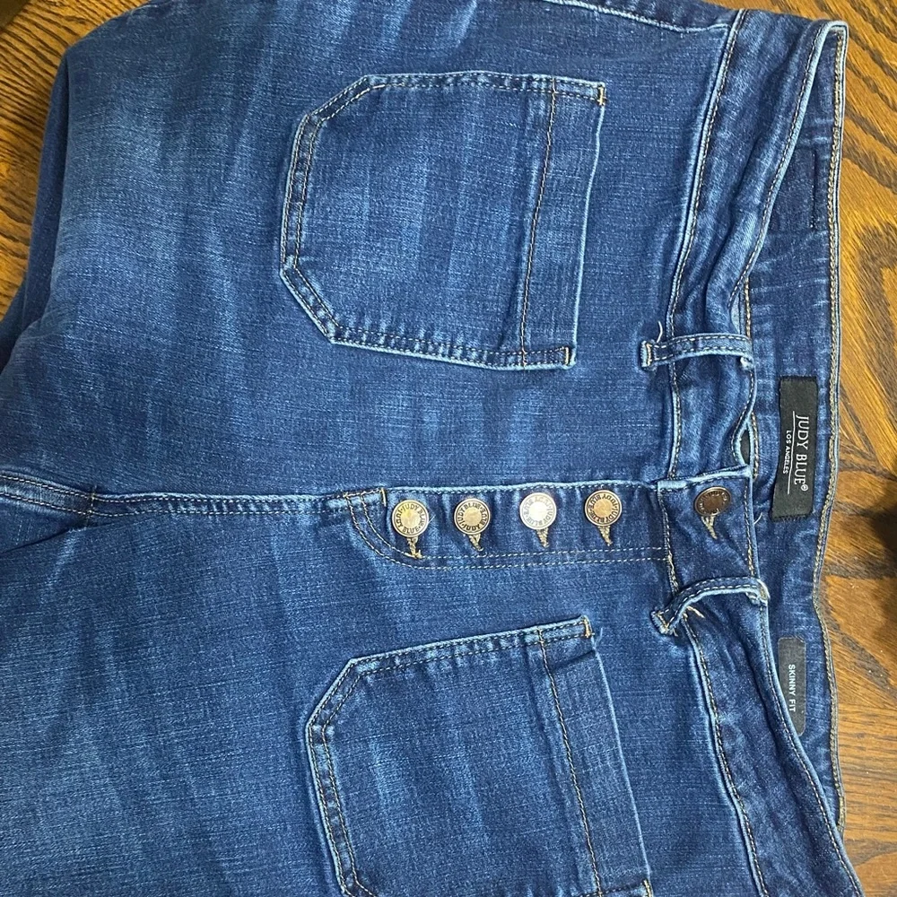 Judy Blue Dark Indigo Skinny Jeans - Picture 3 of 8